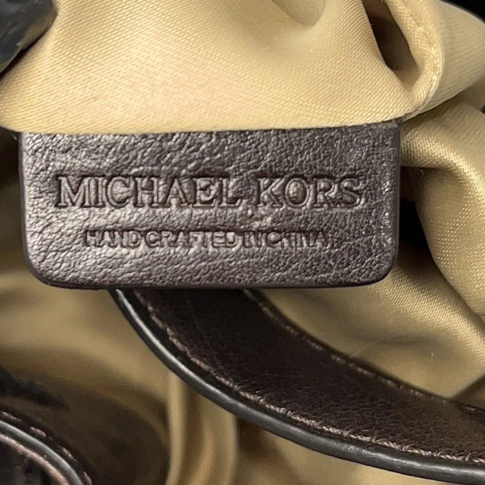 Pre-Loved Stunning Designer Michael Kors Collection Leather Satchel Purse Bag - Picture 4 of 9